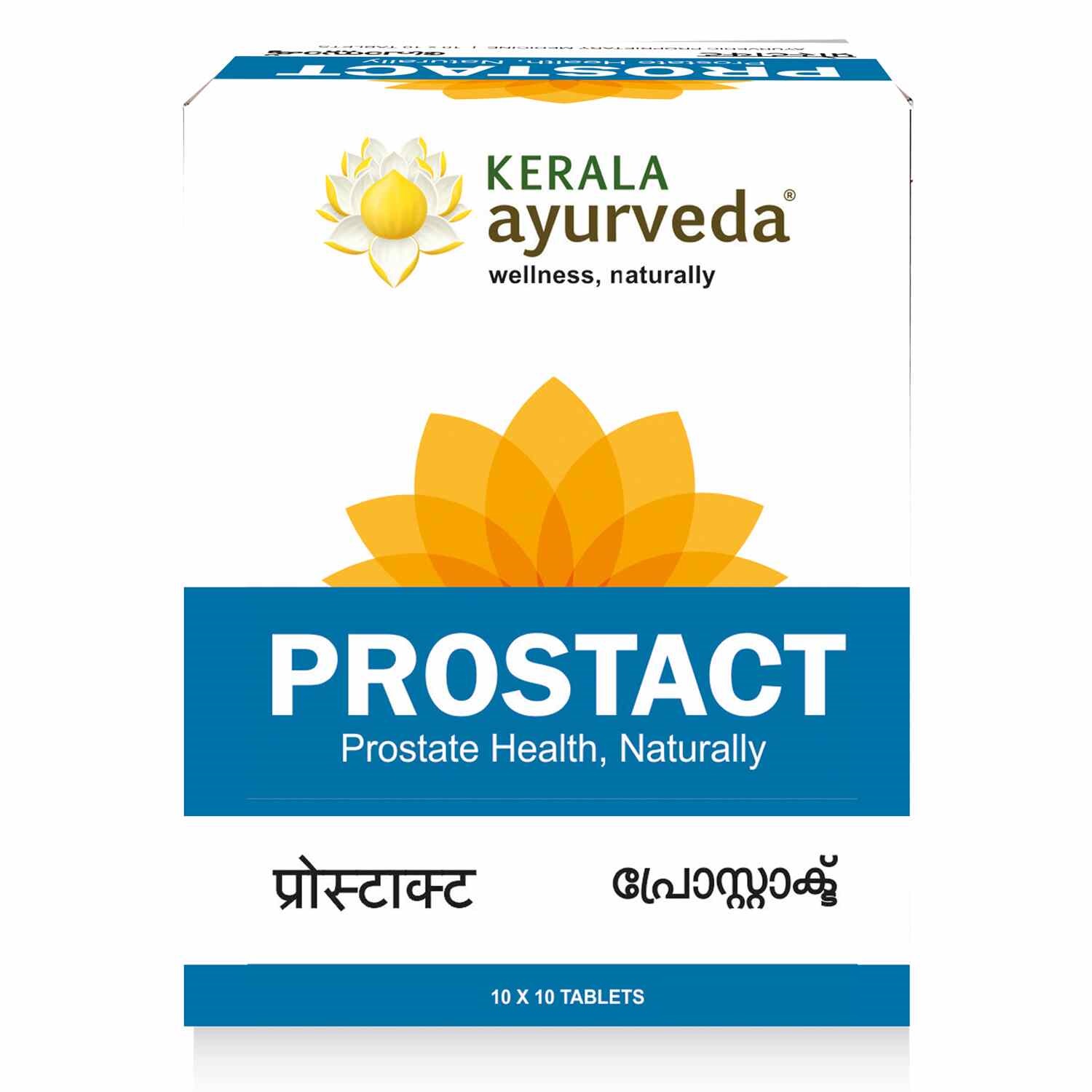 PROSTACT Tablets, Kerala Ayurveda (ПРОСТАКТ, лечение простаты, Керала Аюрведа), 100 таб.