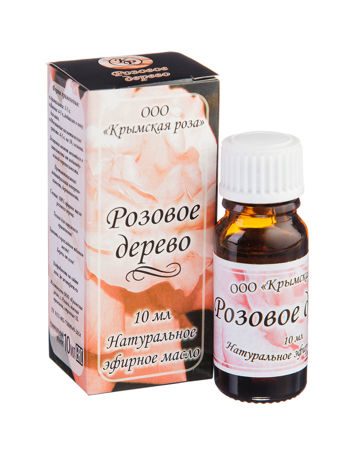 Натуральное эфирное масло РОЗОВОЕ ДЕРЕВО, Крымская роза, 10 мл.