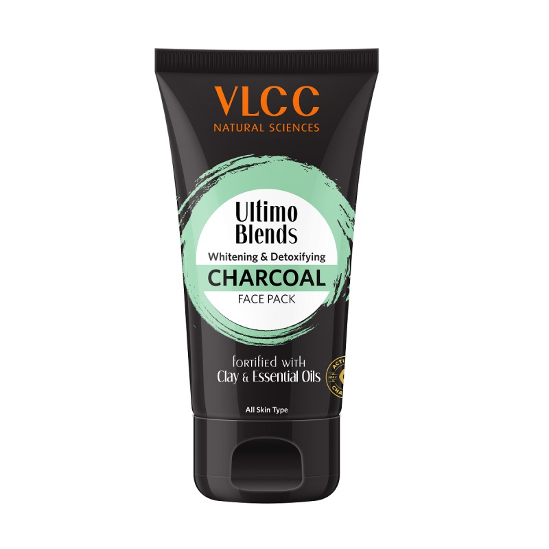 ULTIMO BLENDS Whitening & Detoxifying CHARCOAL Face Pack, VLCC (Отбеливающая и детоксицирующая маска для лица С УГЛЁМ), 100 мл. - СРОК ГОДНОСТИ ПО ДЕКАБРЬ 2023 ГОДА