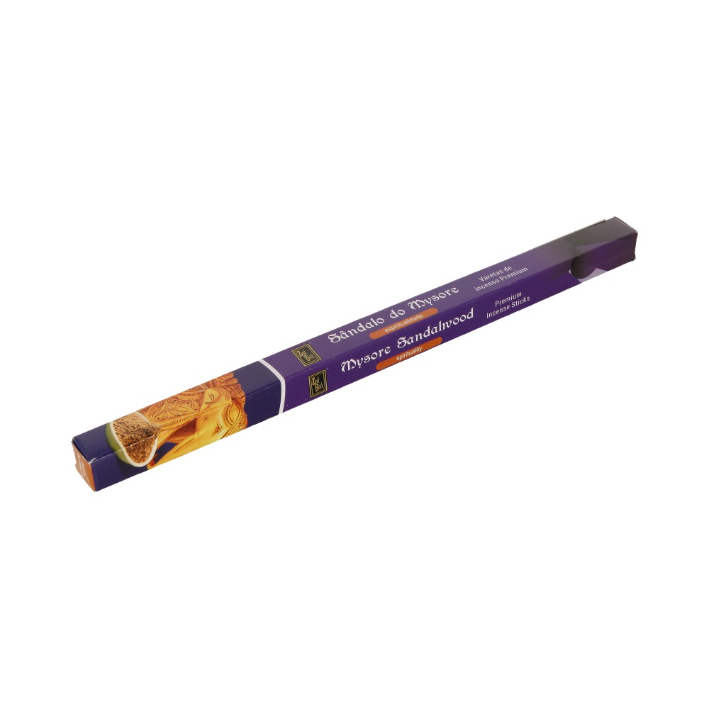 MYSORE SANDALWOOD Premium Incense Sticks, Zed Black (МАЙСУРСКИЙ САНДАЛ премиум благовония палочки, Зед Блэк), уп. 8 палочек.