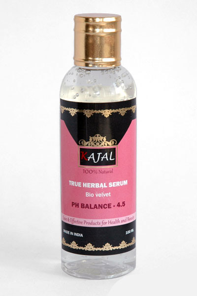 True Herbal Serum BIO VELVET, PH Balance - 4.5, Kajal (Разглаживающая сыворотка для волос без силикона ГИБИСКУС, Каджал), 100 мл.