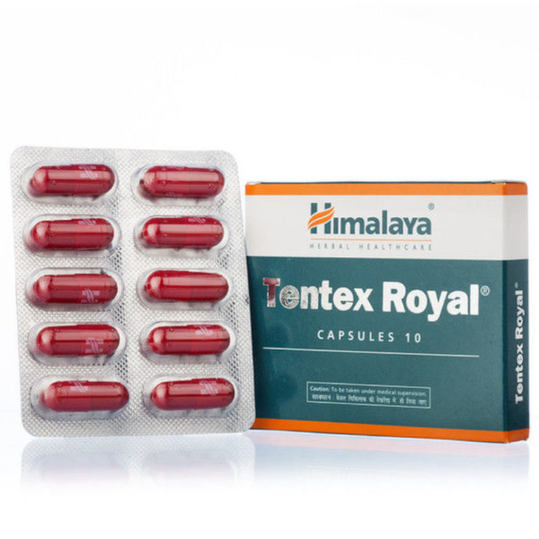 TENTEX ROYAL capsules Himalaya (ТЕНТЕКС РОЯЛ в капсулах, Мужское здоровье, Хималая), 10 капс.