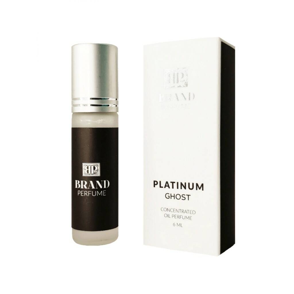 PLATINUM GHOST Concentrated Oil Perfume, Brand Perfume (ПЛАТИНОВЫЙ ПРИЗРАК Концентрированные масляные духи), ролик, 6 мл.