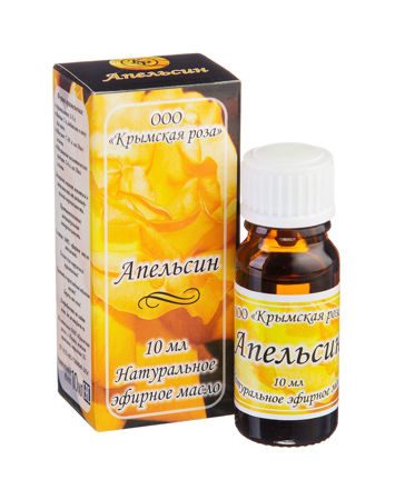 Натуральное эфирное масло АПЕЛЬСИН, Крымская роза, 10 мл.