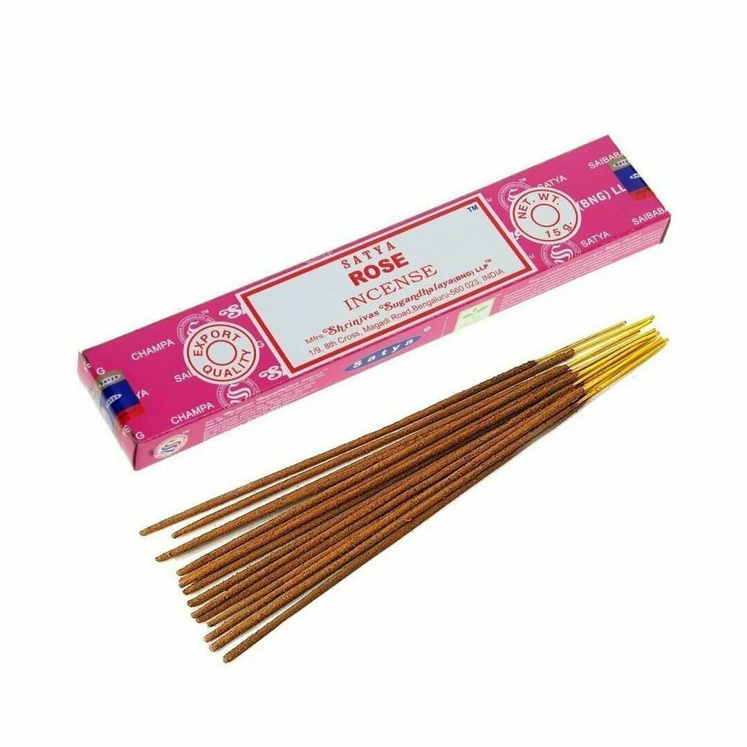 ROSE Incense, Satya (Благовония РОЗА, Сатья), 15 г.