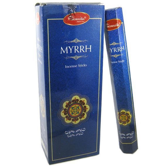 Aromatika MYRRH Incense Sticks (МИРРА ароматические палочки, Ароматика), шестигранник, 20 г.