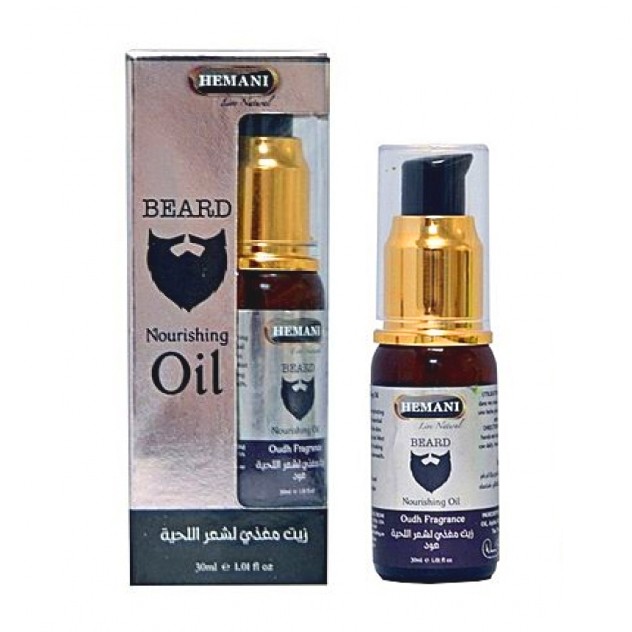Beard Nourishing OIL Oudh Fragrance, Hemani (Питательное масло для бороды с удовым ароматом), 30 мл.