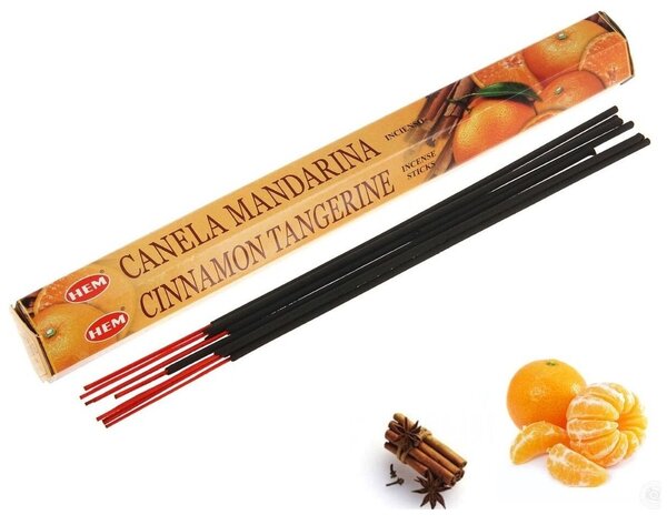 Hem Incense Sticks CINNAMON TANGERINE (Благовония КОРИЦА МАНДАРИН, Хем), уп. 20 палочек.