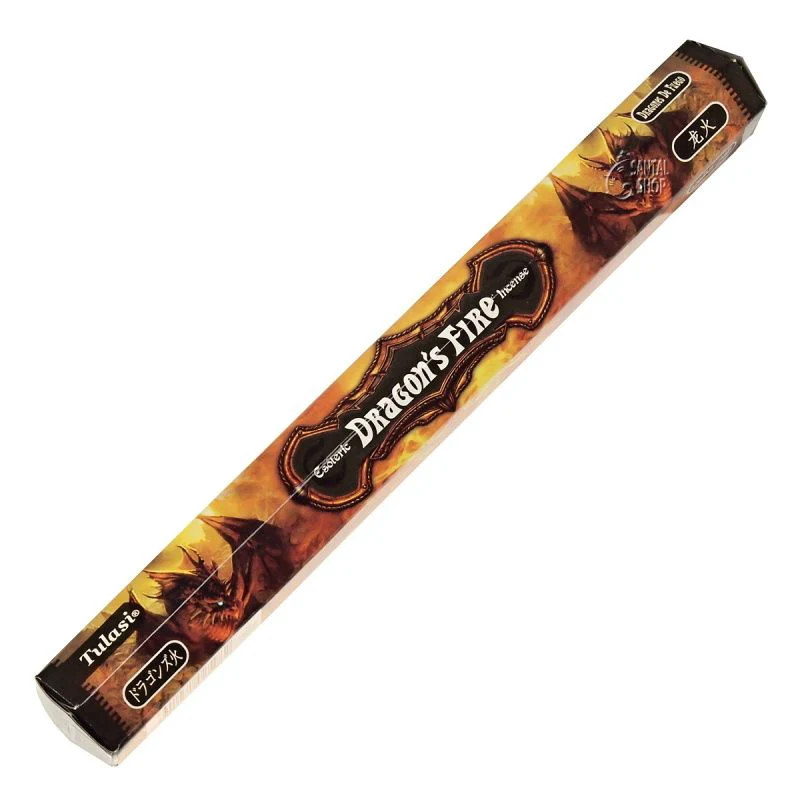 Tulasi DRAGON'S FIRE Esoteric Incense Sticks, Sarathi (Туласи благовония ОГОНЬ ДРАКОНА, Саратхи), уп. 20 палочек.