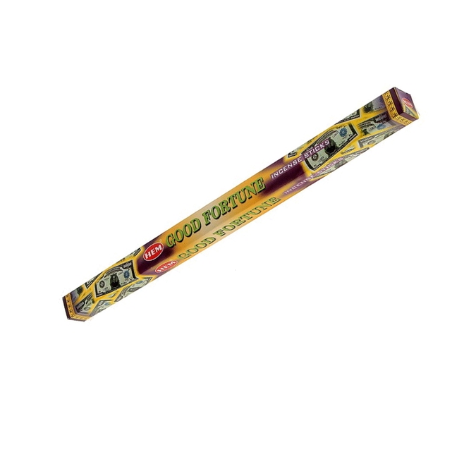 Hem Incense Sticks GOOD FORTUNE (Благовония ВЕЗЕНИЕ, Хем), уп. 8 палочек.