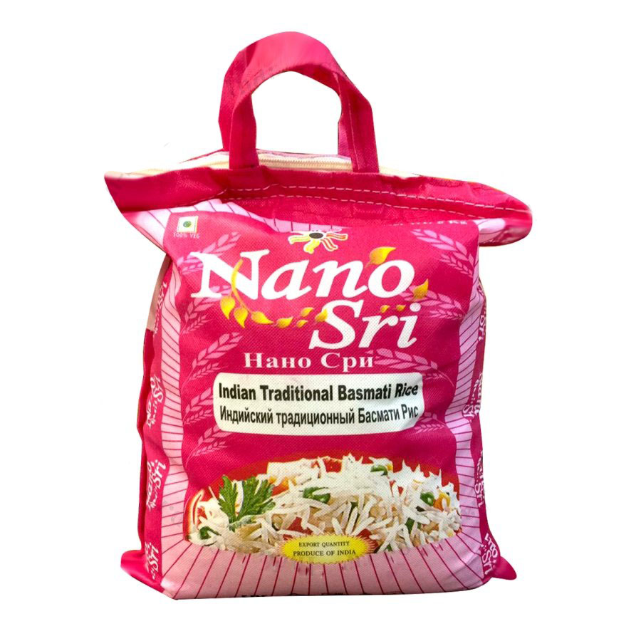 Indian Traditional Basmati Rice, Nano Sri (Индийский ТРАДИЦИОННЫЙ БАСМАТИ РИС, Нано Шри), 1 кг.