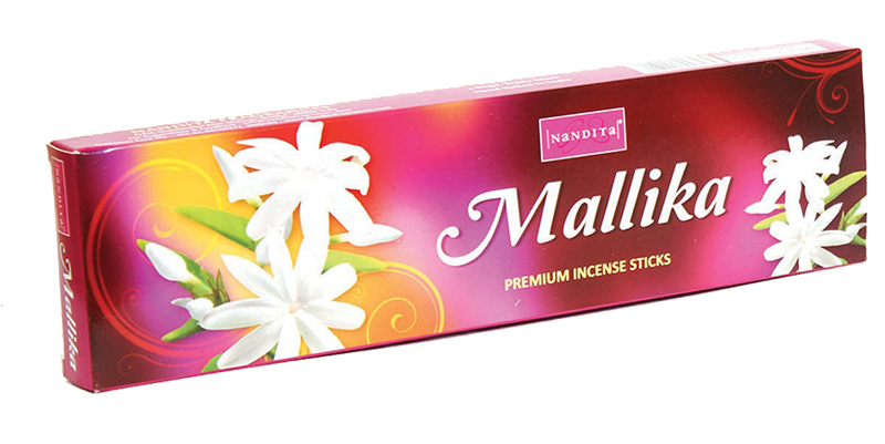 MALLIKA Premium Incense Sticks, Nandita (МАЛЛИКА премиум благовония палочки, Нандита), 15 г.
