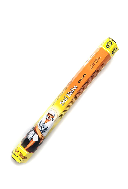 SAI BABA CINNAMON Incense Sticks, Cycle Pure Agarbathies (САИ БАБА КОРИЦА ароматические палочки, Сайкл Пьюр Агарбатис), уп. 20 палочек.