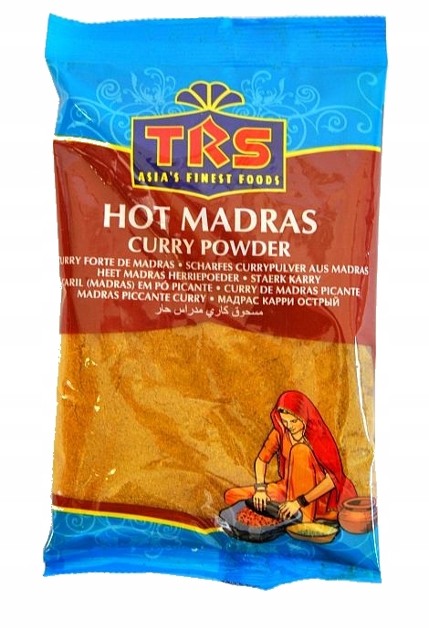 HOT MADRAS Curry Powder, TRS (Смесь специй КАРРИ МАДРАС ОСТРАЯ, ТРС), 100 г.