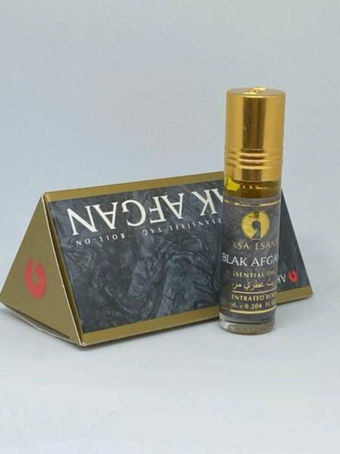 BLACK AFGAN Concentrated Perfume Oil, Aksa Esans (ЧЁРНЫЙ АФГАН турецкие роликовые масляные духи, Акса Эсанс), 6 мл.