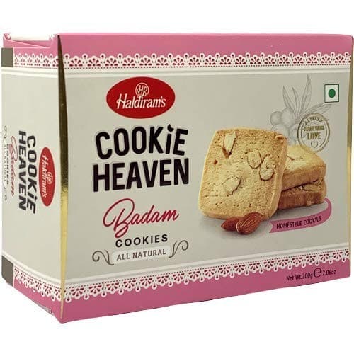 Cookie Heaven BADAM Cookies, Haldiram’s (Печенье с МИНДАЛЁМ, Халдирамс), 200 г.