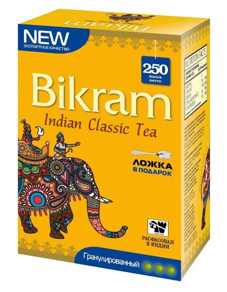 Indian Classic Tea CTC, Bikram (Индийский классический чай ГРАНУЛИРОВАННЫЙ, Бикрам), 250 г.