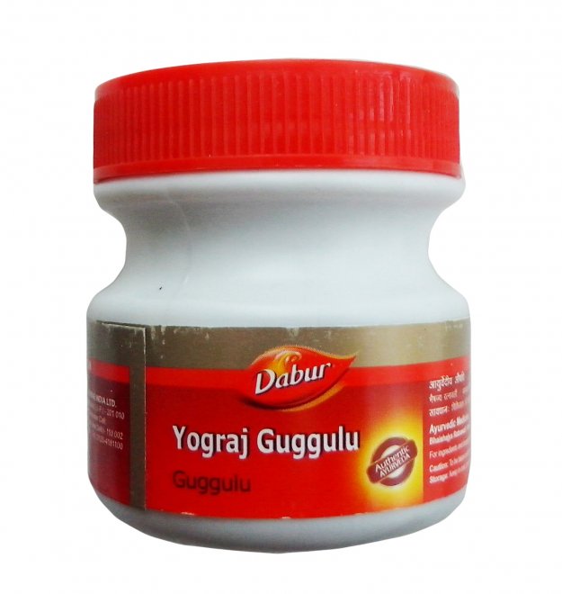YOGRAJ GUGGULU, Dabur (Йогарадж Гуггулу, очищение и восстановление организма, Дабур), 120 таб.