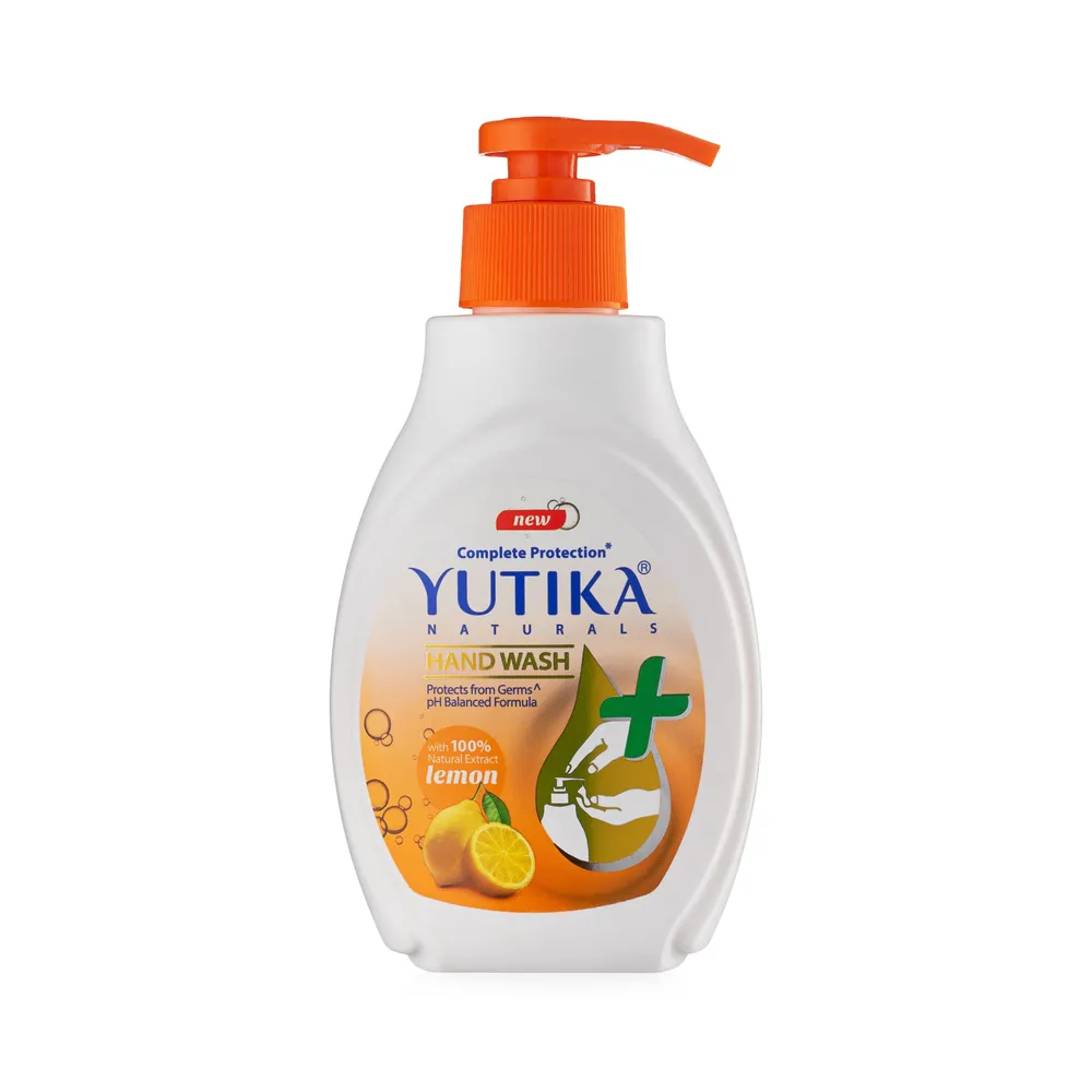 Hand Wash LEMON, Yutika (Жидкое мыло для рук ЛИМОН, Ютика), с дозатором, 200 мл.