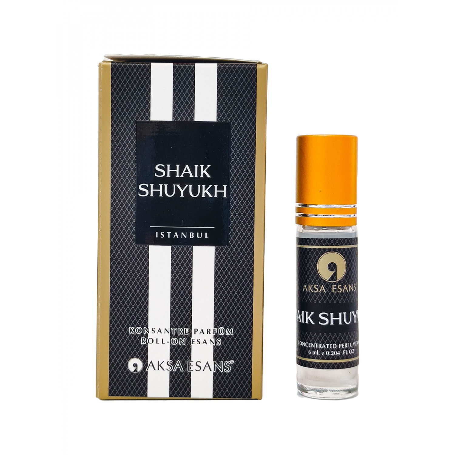 SHAIK SHUYUKH Concentrated Perfume Oil, Aksa Esans (ШЕЙХ ШУЮХ турецкие роликовые масляные духи, Акса Эсанс), 6 мл.
