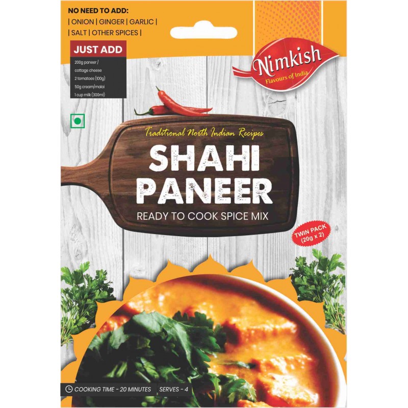 SHAHI PANEER Ready To Cook Spice Mix, Nimkish (ШАХИ ПАНИР смесь специй для быстрого приготовления, Нимкиш), 40 г.