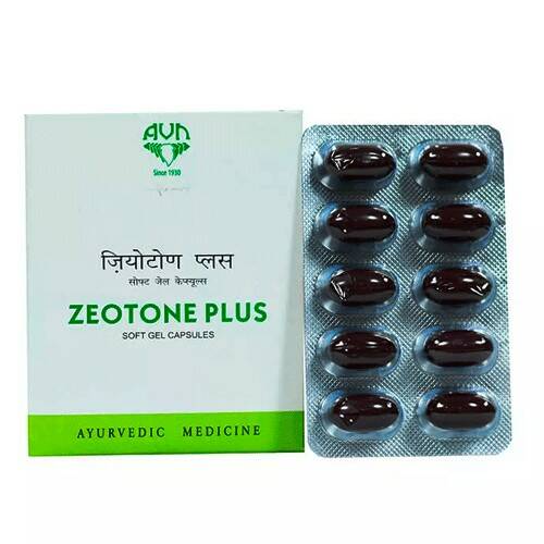 ZEOTONE PLUS Soft Gel Capsules, AVN (ЗЕОТОН ПЛЮС Мягкие гелевые капсулы для суставов и хрящевой ткани, АВН), 60 капс.