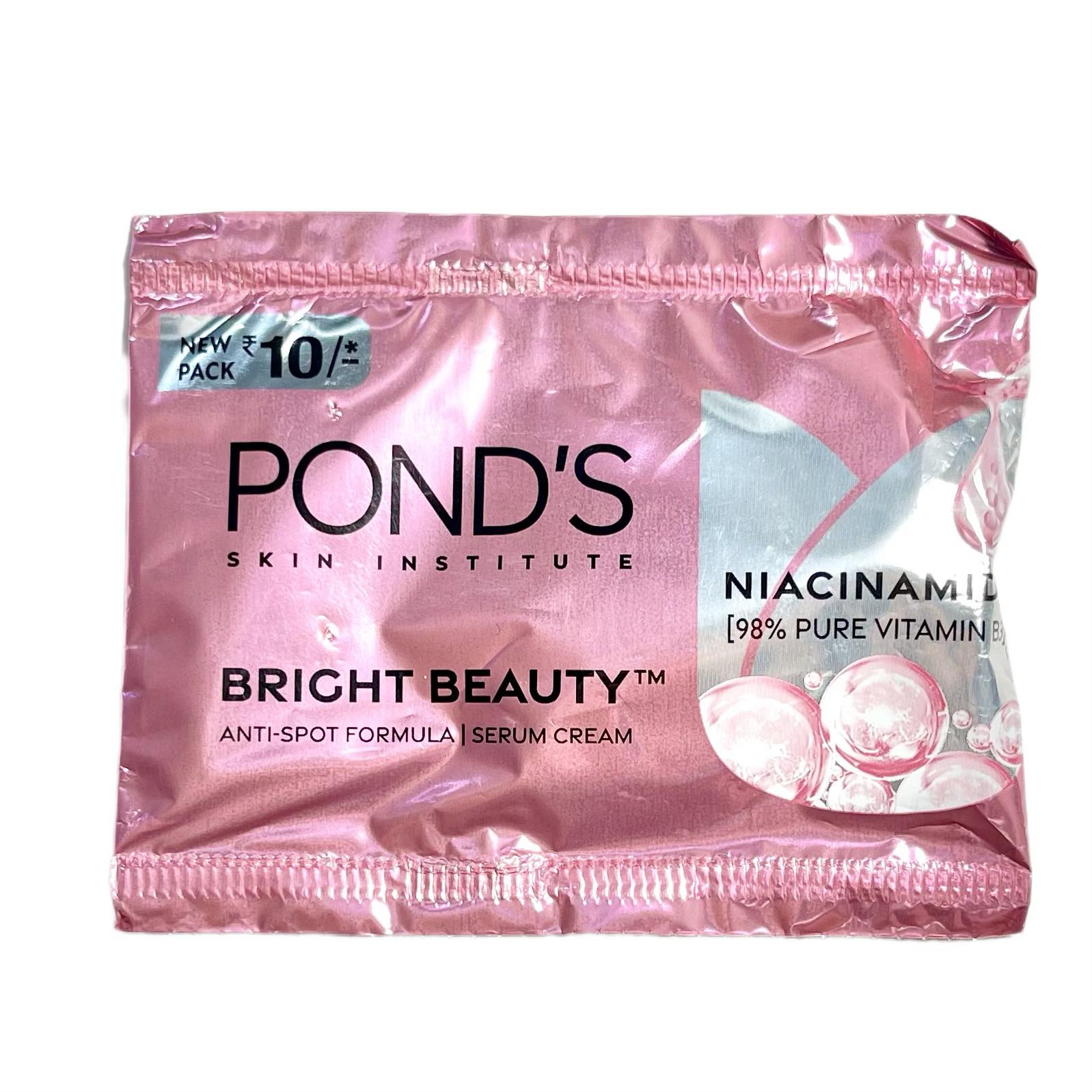 POND'S Skin Institute BRIGHT BEAUTY Niacinamide, Serum Cream (Понд'с БРАЙТ БЬЮТИ, крем сыворотка против пятен С НИАЦИНАМИДОМ), 7 г.