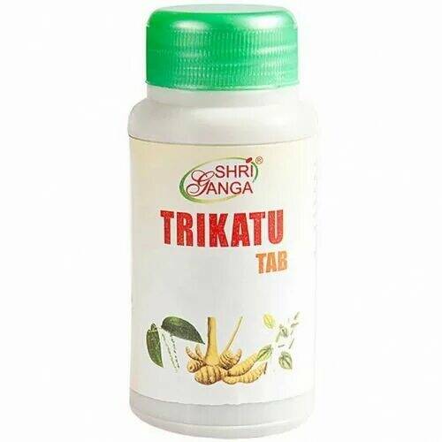 TRIKATU Tab, Shri Ganga (ТРИКАТУ таблетки, для нормализации обмена веществ, Шри Ганга), 120 таб.