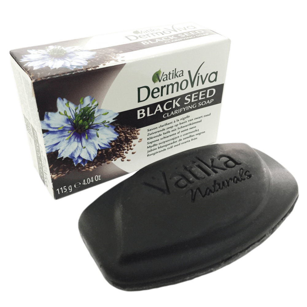 BLACK SEED soap Dermo Viva Vatika (Осветляющее мыло с Черным тмином, Ватика), 115 г.