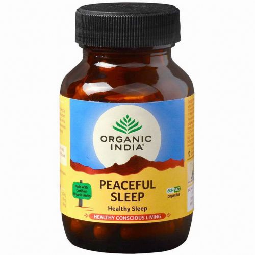 PEACEFUL SLEEP Healthy Sleep, Organic India (СПОКОЙНЫЙ СОН, для здорового сна, Органик Индия), 60 капс.