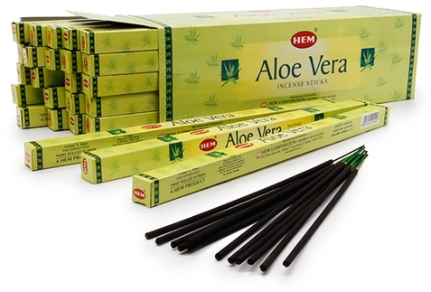 Hem Incense Sticks ALOE VERA (Благовония АЛОЭ (алое) ВЕРА, Хем), уп. 8 палочек.