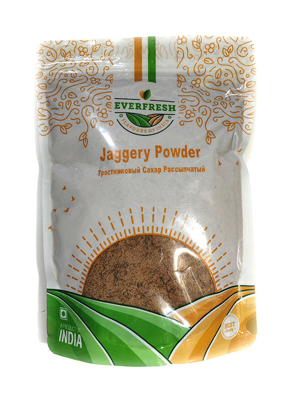 JAGGERY POWDER, Everfresh (ТРОСТНИКОВЫЙ САХАР РАССЫПЧАТЫЙ, Эверфреш), 500 г.