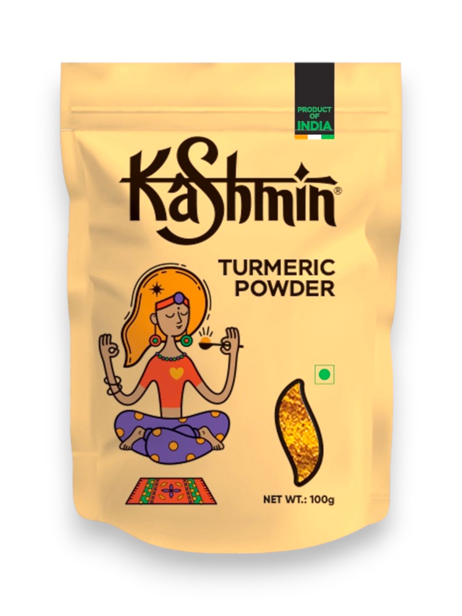 TURMERIC Powder, Kashmin (КУРКУМА молотая, Кашмин), 100 г.