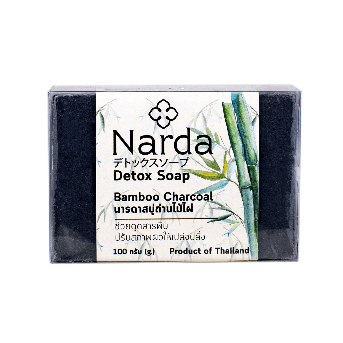 Detox Soap BAMBOO CHARCOAL, Narda (Увлажняющее мыло КОКОСОВОЕ МАСЛО, Нарда), 100 г.
