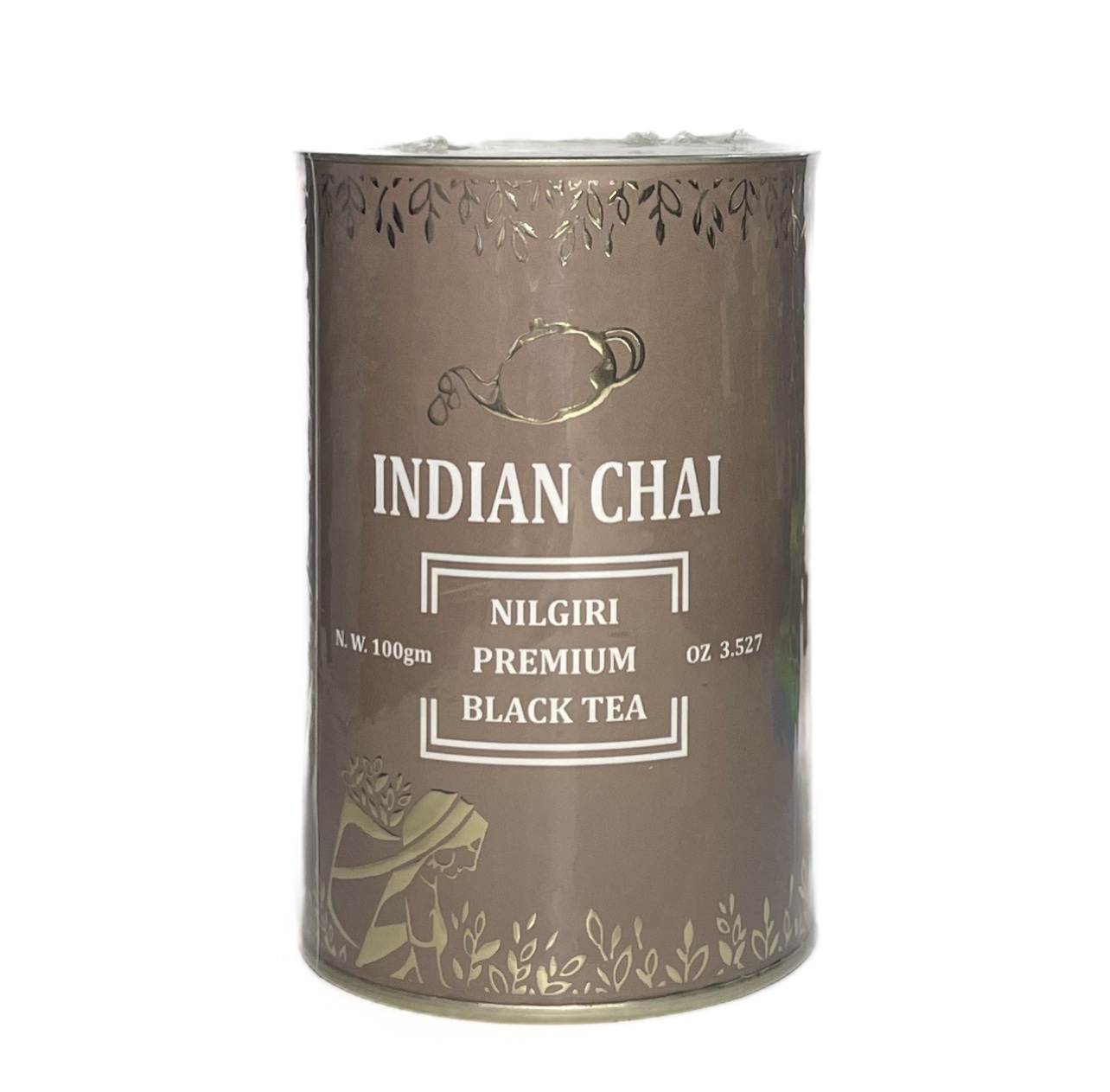 Indian Chai NILGIRI Premium BLACK TEA, Bharat Bazaar (НИЛГИРИ Премиум, ЧЕРНЫЙ ЧАЙ, Бхарат Базаар), банка 100 г.