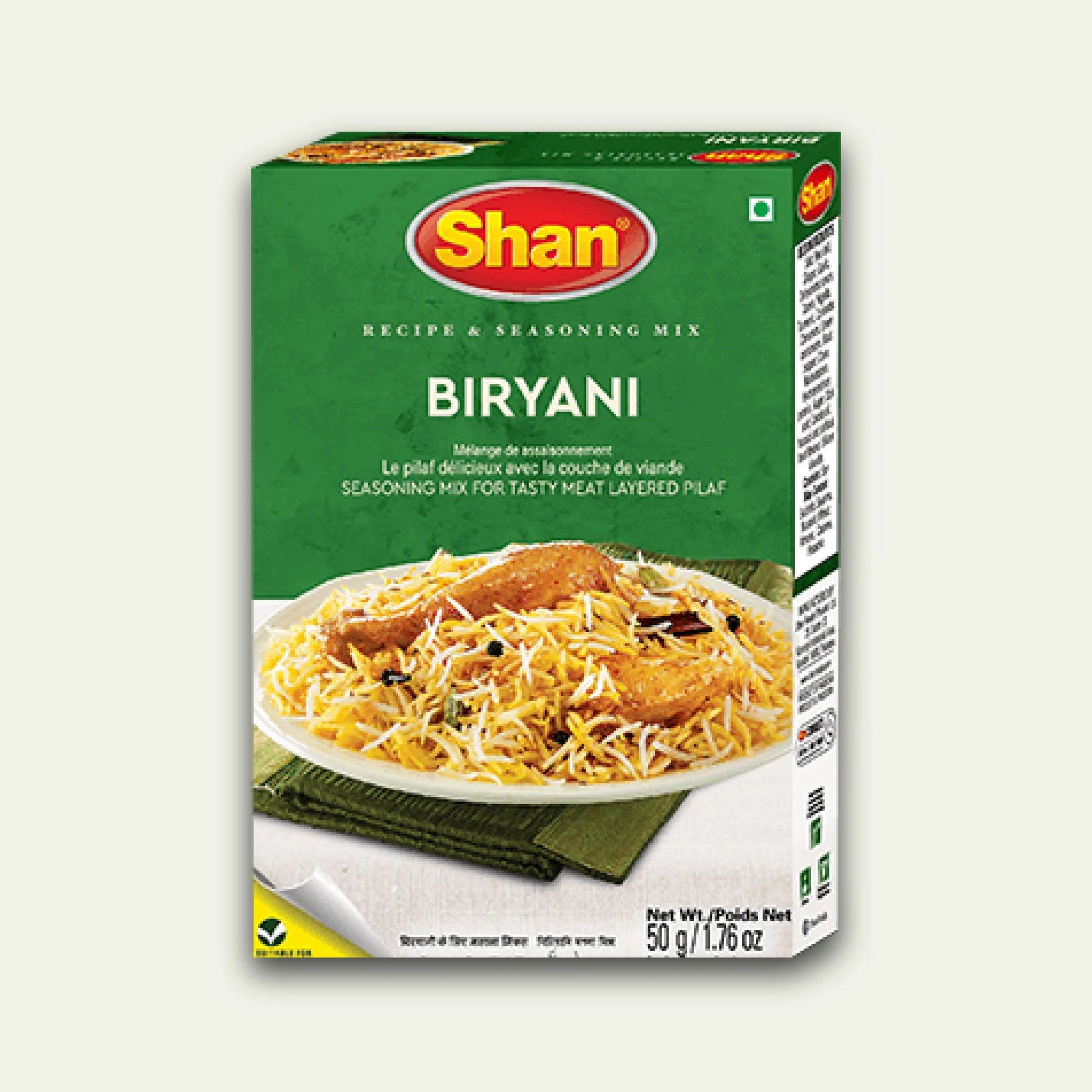 BIRYANI Mixed Masala Powder, Shan (Смесь специй для плова БИРЬЯНИ, Шан), 100 г.