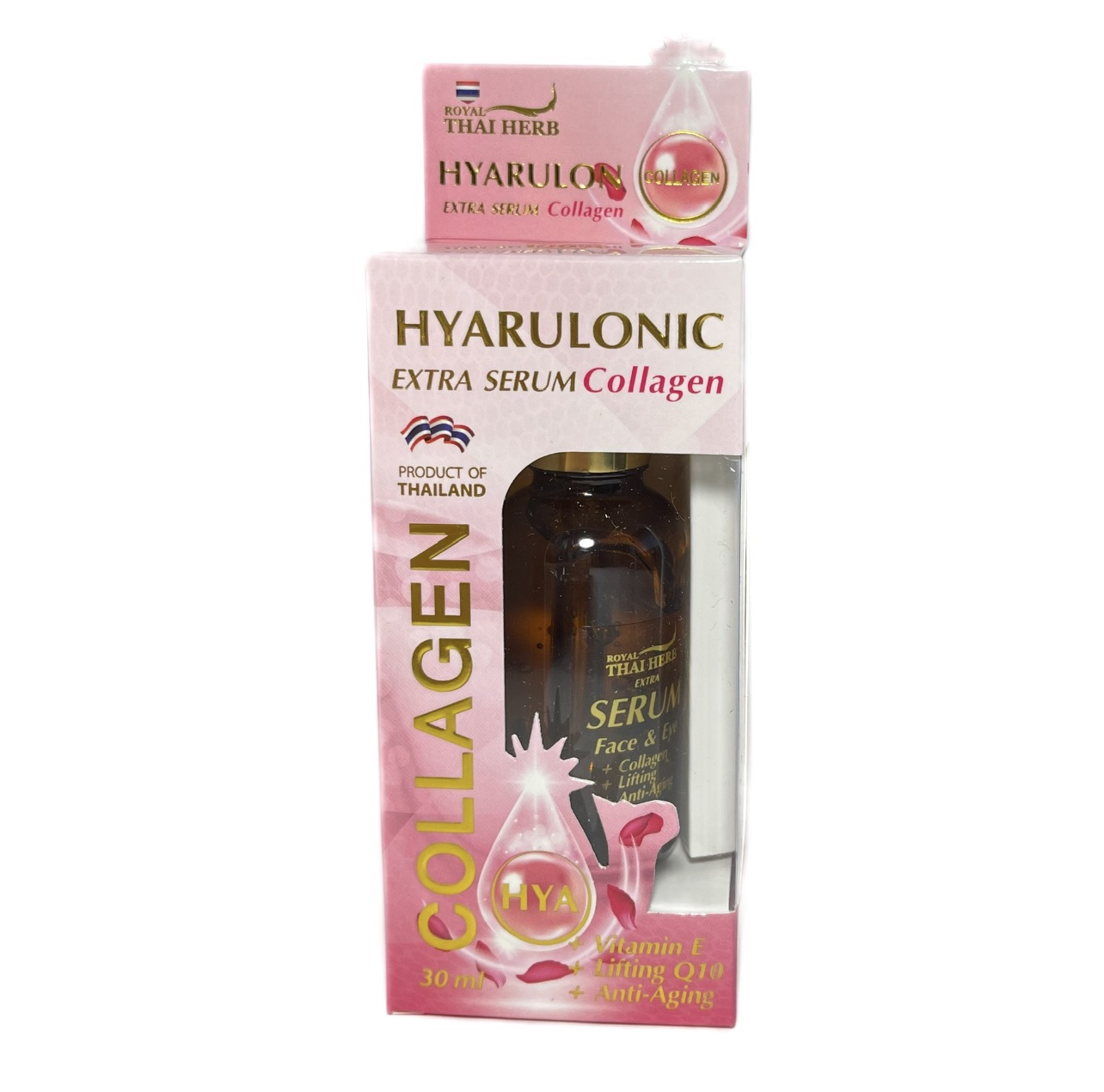 Hyaluronic Extra Serum COLLAGEN, Royal Thai Herb (Гиалуроновая сыворотка с коллагеном, Роял Тай Херб), стекло с пипеткой, 30 мл.