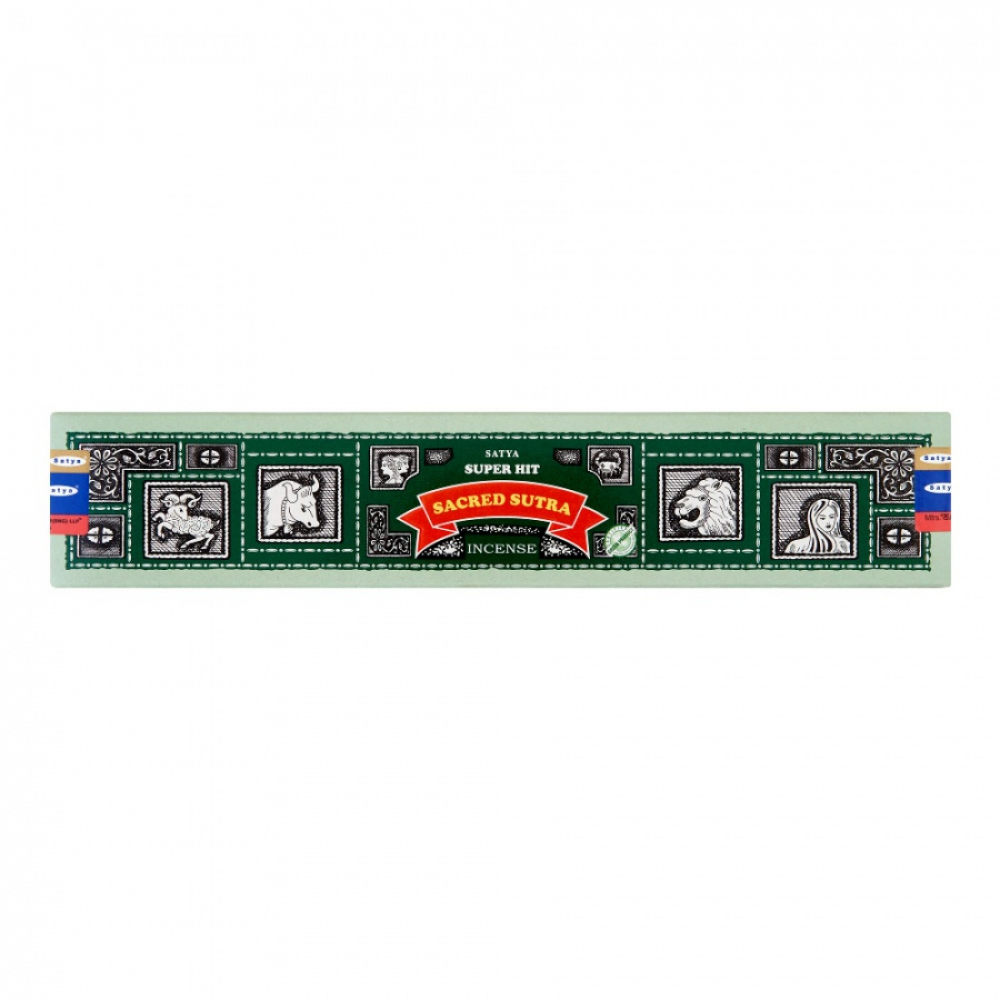 Super Hit SACRED SUTRA Incense, Satya (Благовония серии Супер Хит, СВЯЩЕННАЯ СУТРА, Сатья), 15 г.