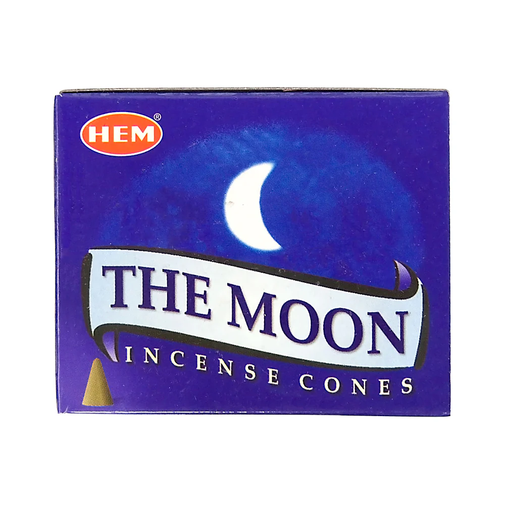 Hem Incense CONES THEMООN (Благовония конусы ЛУНА, Хем), уп. 10 конусов.