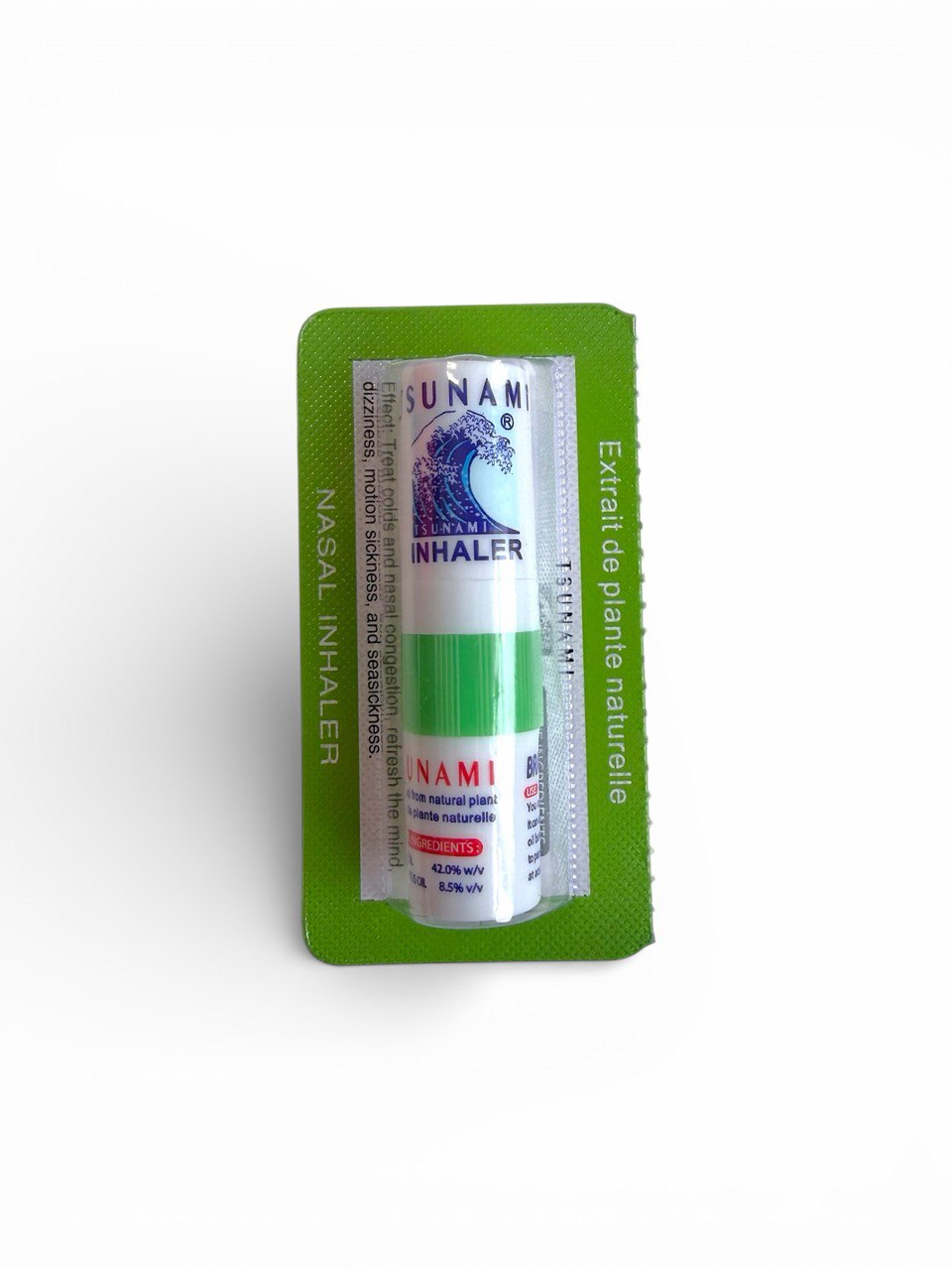 TSUNAMI карманный ингалятор с ментолом и эвкалиптом, 1 шт.