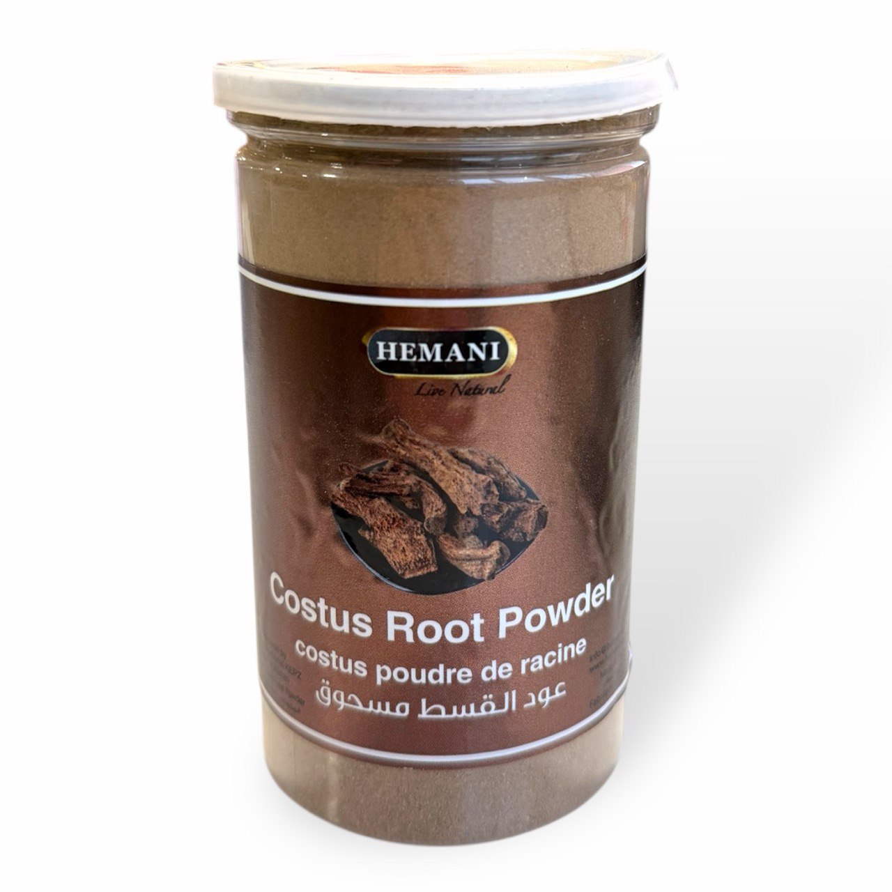 COSTUS ROOT POWDER, Hemani (КЫСТ-АЛЬ ХИНДИ корень, порошок, Хемани), банка, 200 г.