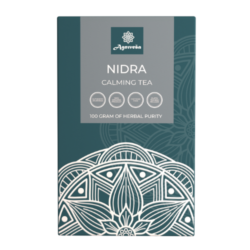 NIDRA Calming Tea, Agnivesa (НИДРА аюрведический успокаивающий чай, Агнивеша), 100 г.