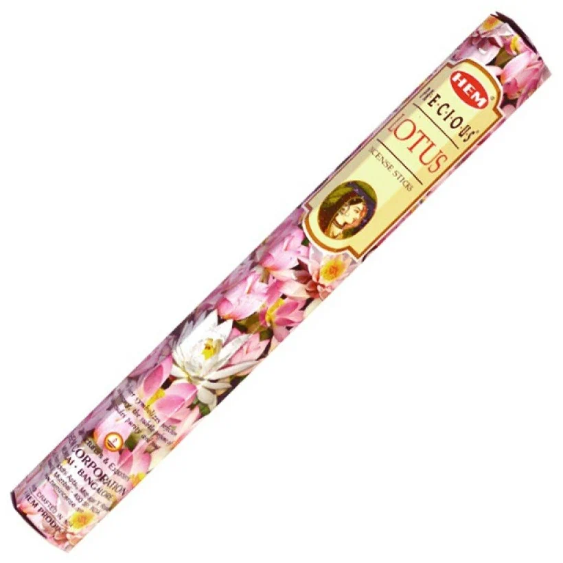 Hem Incense Sticks PRECIOUS LOTUS (Благовония ДРАГОЦЕННЫЙ ЛОТОС, Хем), уп. 20 палочек.