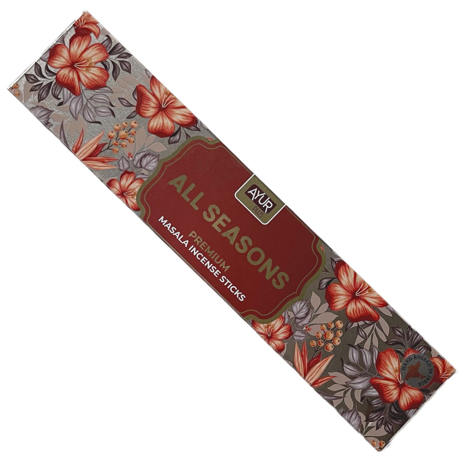 ALL SEASONS Premium Masala Incense Sticks, Ayur Plus (ВРЕМЕНА ГОДА, ароматические масала палочки премиум-класса, Аюр Плюс), 18 г.