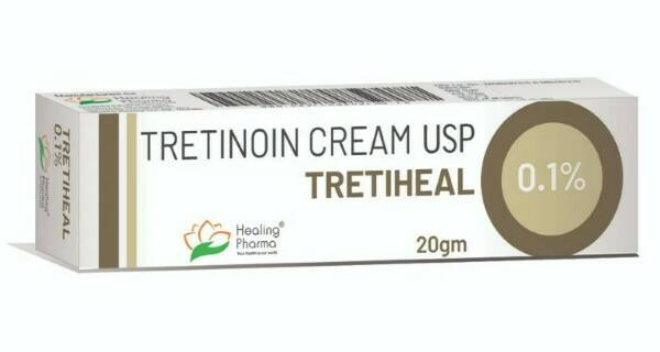 TRETINOIN CREAM USP 0,1%, Tretiheal, Healing Pharma (Крем Третиноин (Третихел) 0,1%, Хилинг Фарма), 20 г.