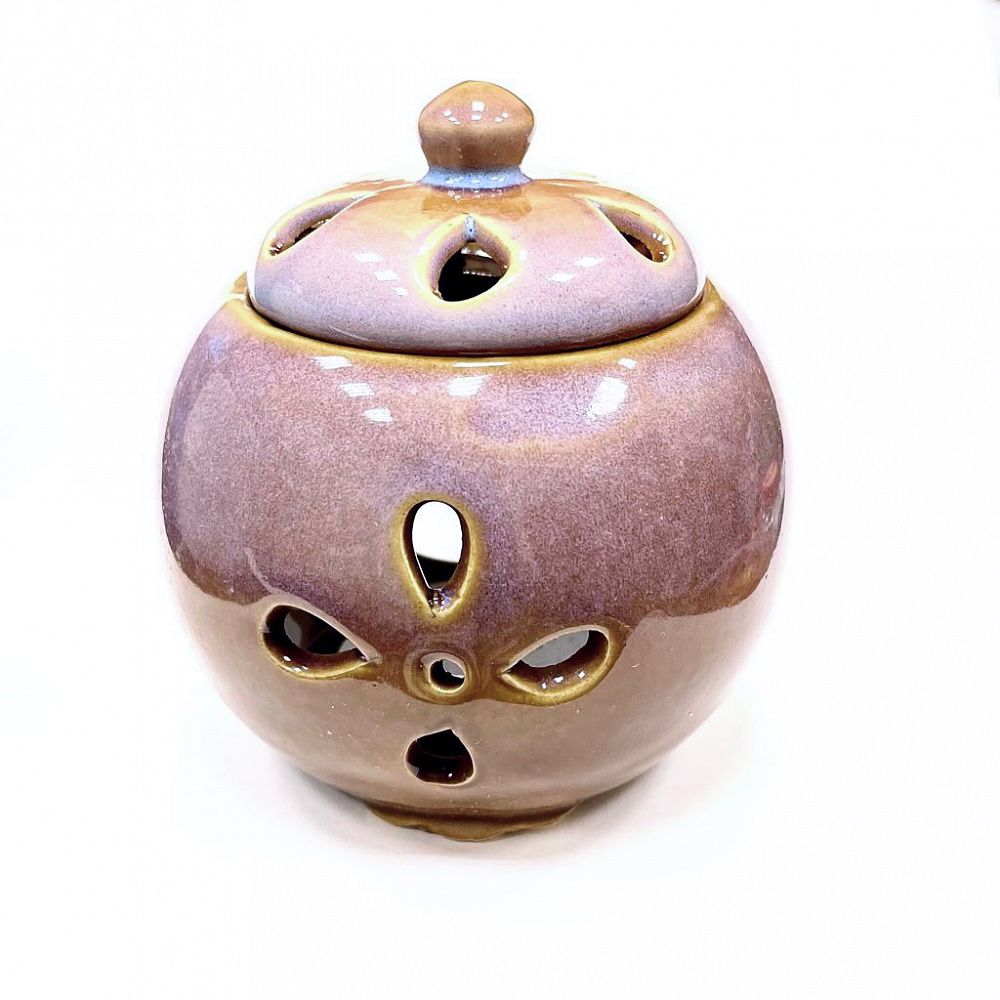 Аромалампа ТЫКВА МАЛАЯ фиолетовая (керамика, 12 см.)