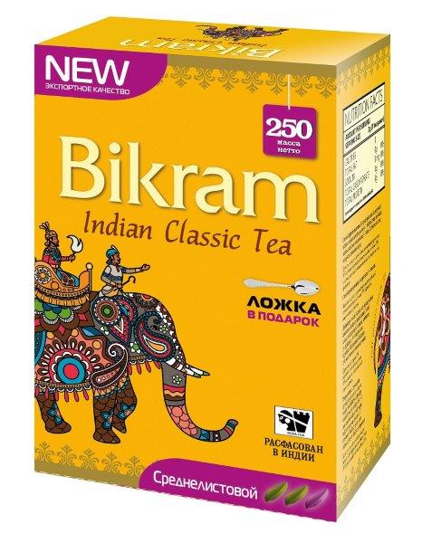 Indian Classic Tea MEDIUM LEAF, Bikram (Индийский классический чай СРЕДНЕЛИСТОВОЙ, Бикрам), 250 г.