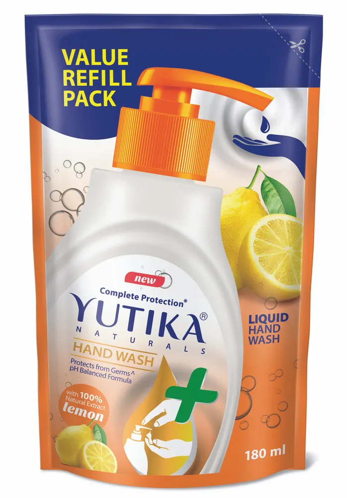 Hand Wash LEMON, Yutika (Жидкое мыло для рук ЛИМОН, Ютика), 180 мл.