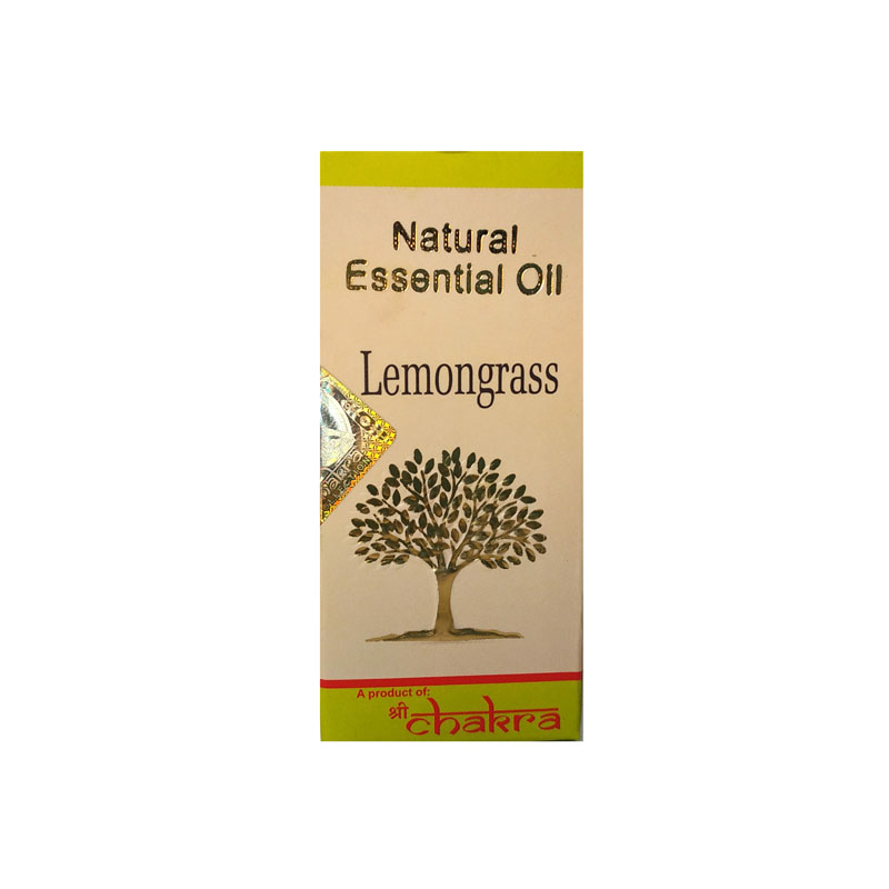 Natural Essential Oil LEMONGRASS, Shri Chakra (Натуральное эфирное масло ЛЕМОНГРАСС, Шри Чакра), 10 мл.