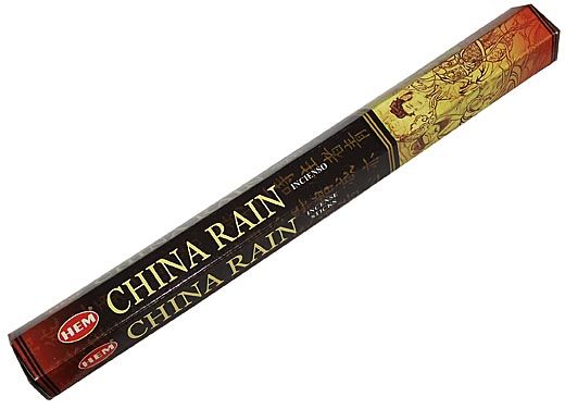 Hem Incense Sticks CHINA RAIN (Благовония КИТАЙСКИЙ ДОЖДЬ, долина дождей гибискус тамана колотропус роза, Хем), уп. 20 палочек.